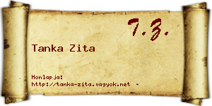 Tanka Zita névjegykártya