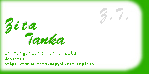 zita tanka business card